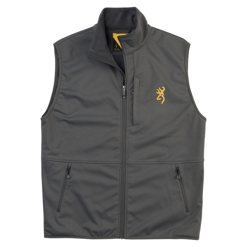 Chattanooga Browning Softshell Carbon Vest, lightweight outdoor performance vest in large size, designed for rain and cold weather.