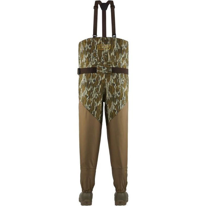 Chattanooga LaCrosse Alpha Agility Select Zip Mossy Oak Bottomland 1600G waders and wading boots, size 12, with camouflage pattern