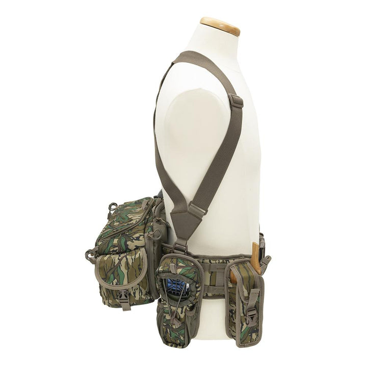 Chattanooga Alps Outdoorz Turkey Tracker waist pack in Mossy Oak Greenleaf, lightweight, durable outdoor gear for hunting and outdoor activities.