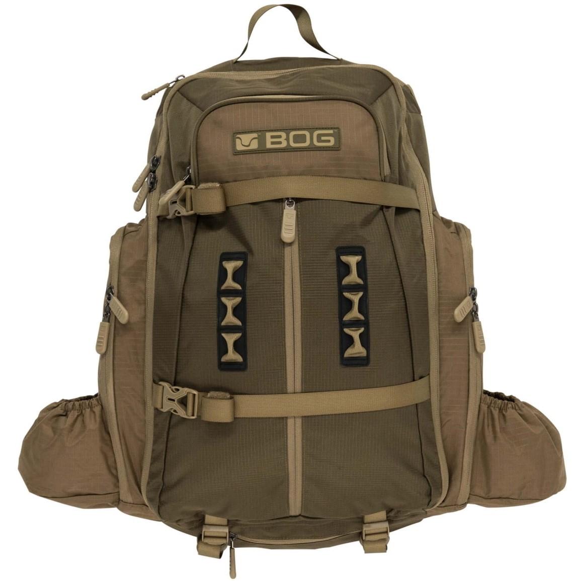 Chattanooga BOG Aluminum Stay Day Pack waist pack in FDE, durable outdoor camping and hiking carry backpack with adjustable straps.