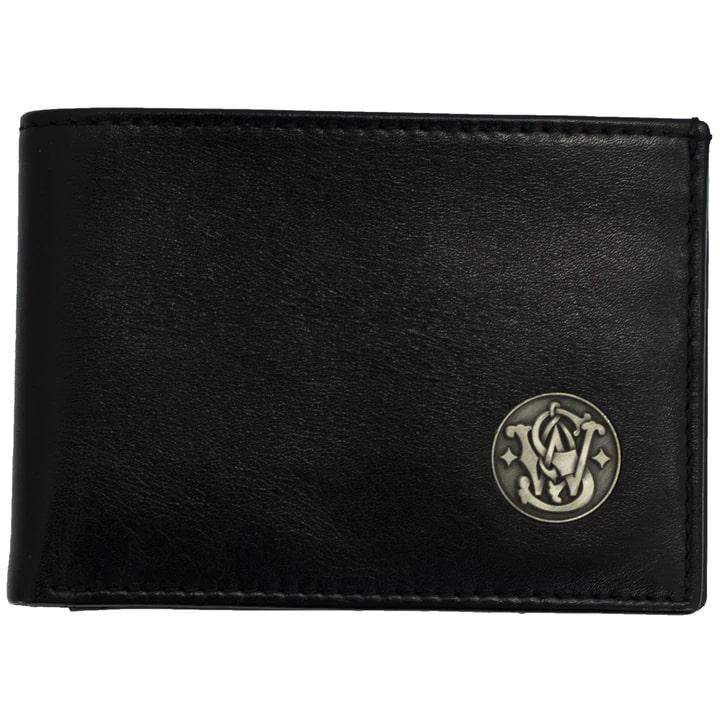 Black leather Chattanooga Rugged Rare front pocket wallet with RFID blocking, slim, durable design for secure everyday use.