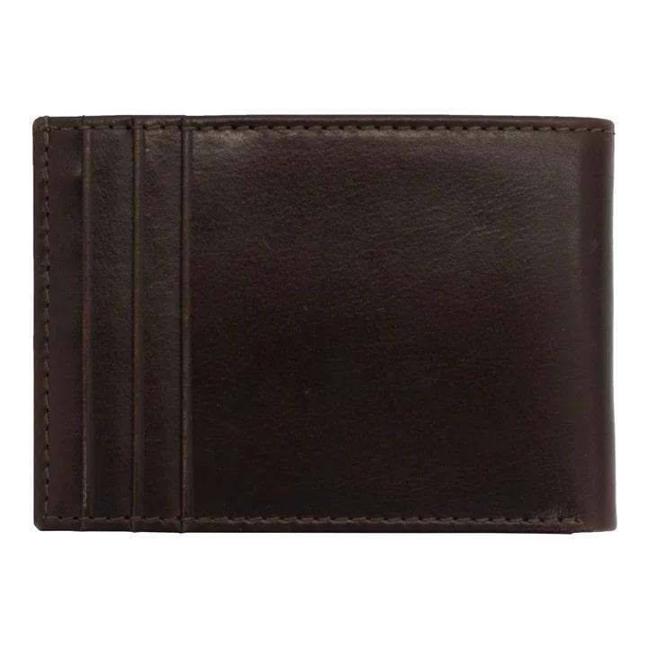 Rugged Rare Front Pocket Wallet Brown Slim Durable Leather Money Card Holder - POWER FIT SHOP — Powering Preparedness, Health & Home