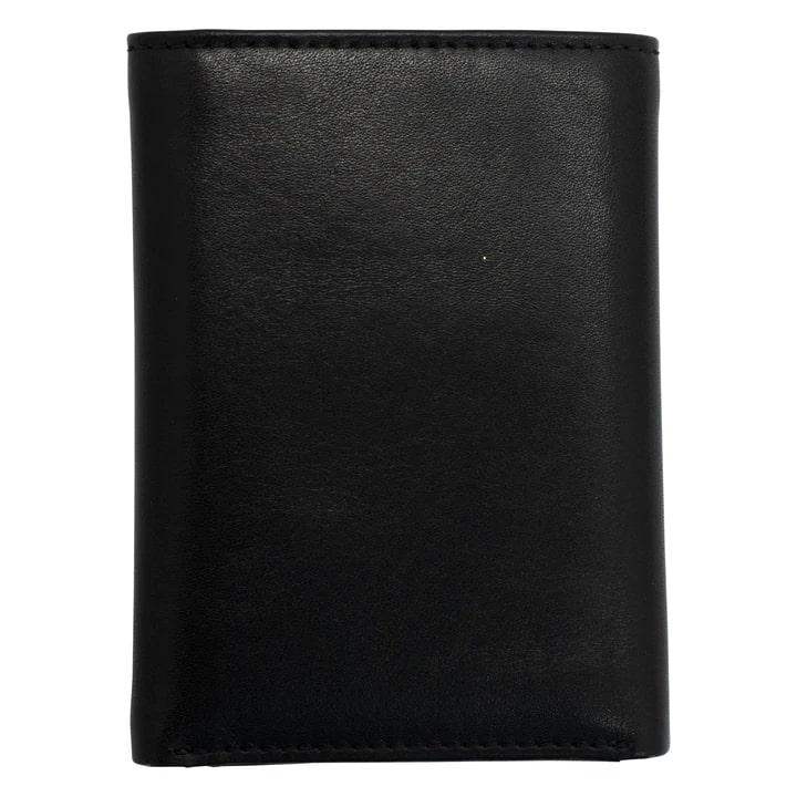 Rugged Rare Tri - Fold Wallet Black Leather Slim Durable Lightweight Men Women - POWER FIT SHOP — Powering Preparedness, Health & Home