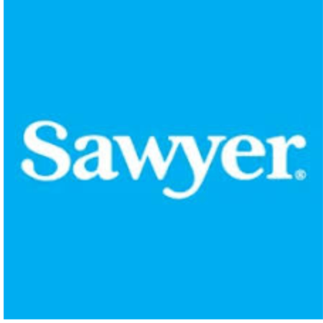 Blue Sawyer SP128 Mini Water Filtration System by Chattanooga, compact water filtration device for safe drinking water.
