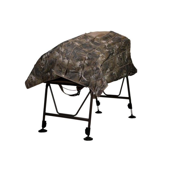 Chattanooga MOmarsh InvisiMan waterfowl blind in Optifade Marsh camo, durable outdoor concealment gear for hunting.