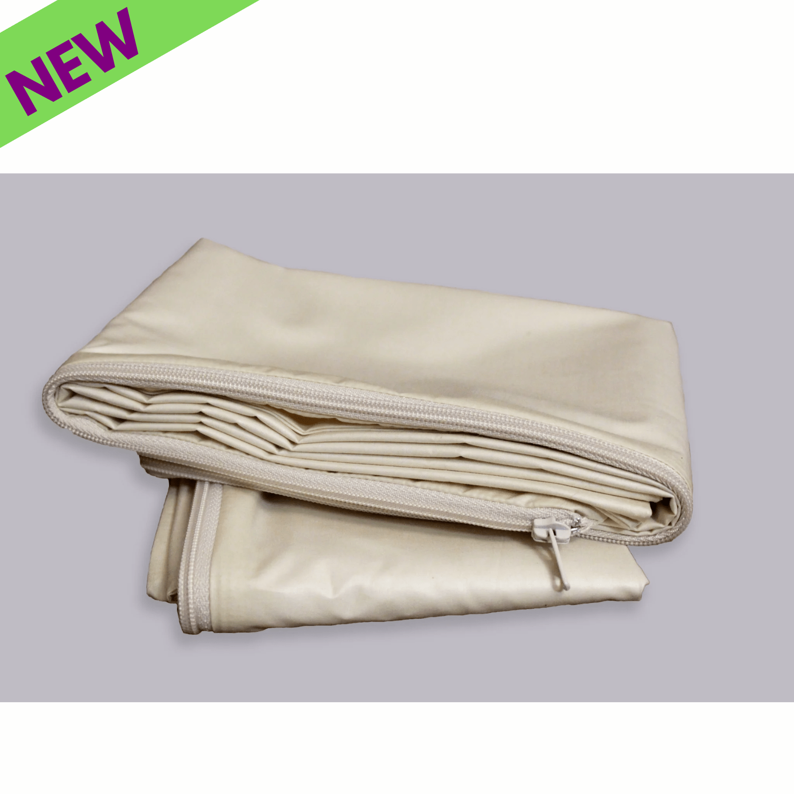 Crescent Moon dust mite pillow cover in king size, 20x36 inches, durable protective fabric for bedding protection.