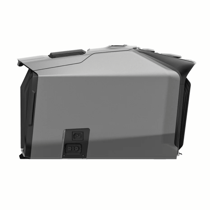 EcoFlow WAVE 3 portable air conditioner unit showing vents and control panel for fast cooling and heating.