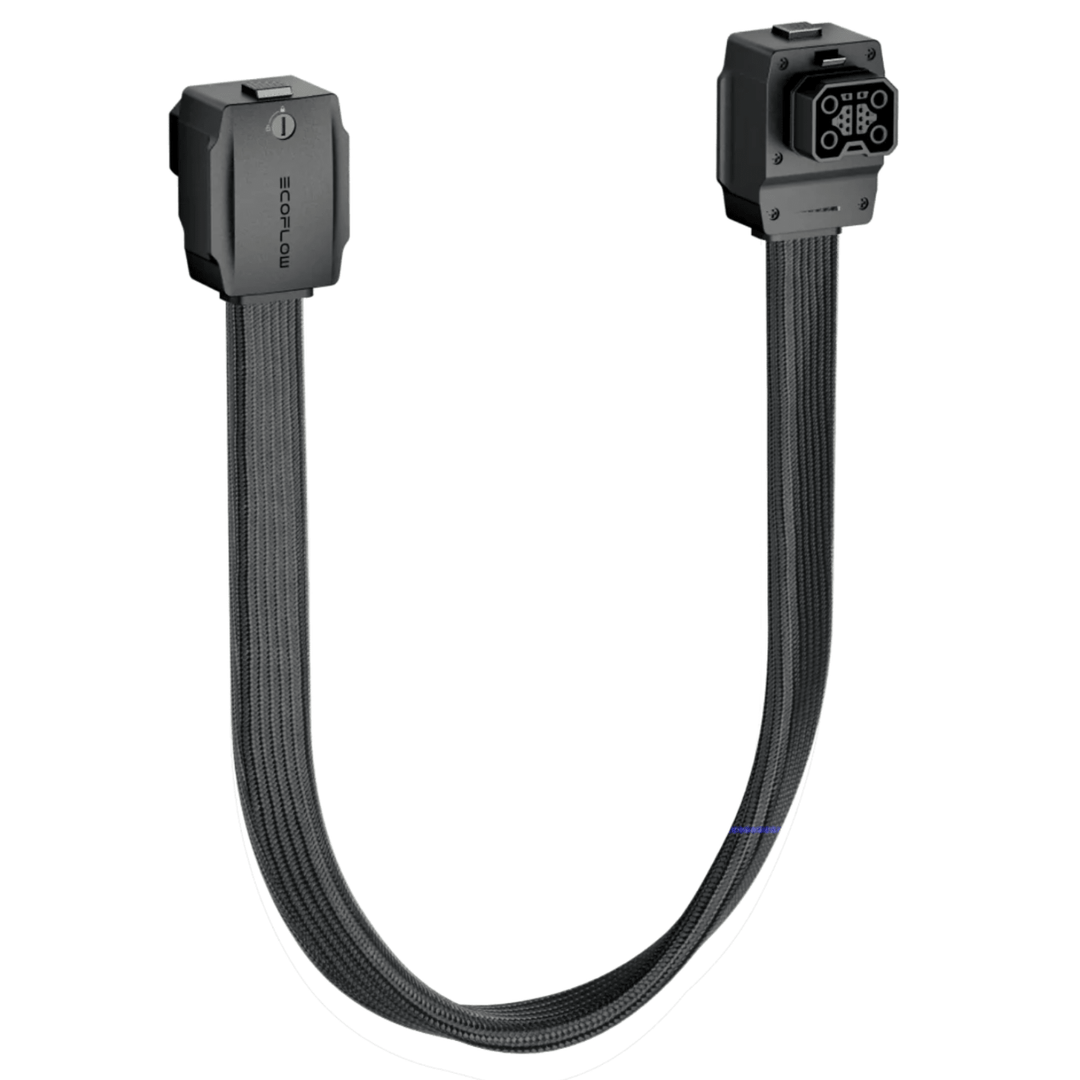 EcoFlow battery connection cable, 29.5 inches long, for DELTA Pro Ultra and Ultra X power stations, with sturdy connectors and cable.