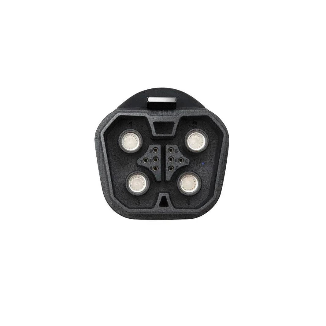 EcoFlow DELTA Pro extra battery connection cable, 2.5 ft, for power connection, showing the black cable with connectors.