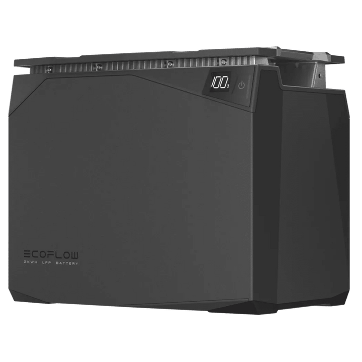 EcoFlow 2KWh LFP battery, portable power solution with reliable lithium iron phosphate battery for outdoor and emergency use.
