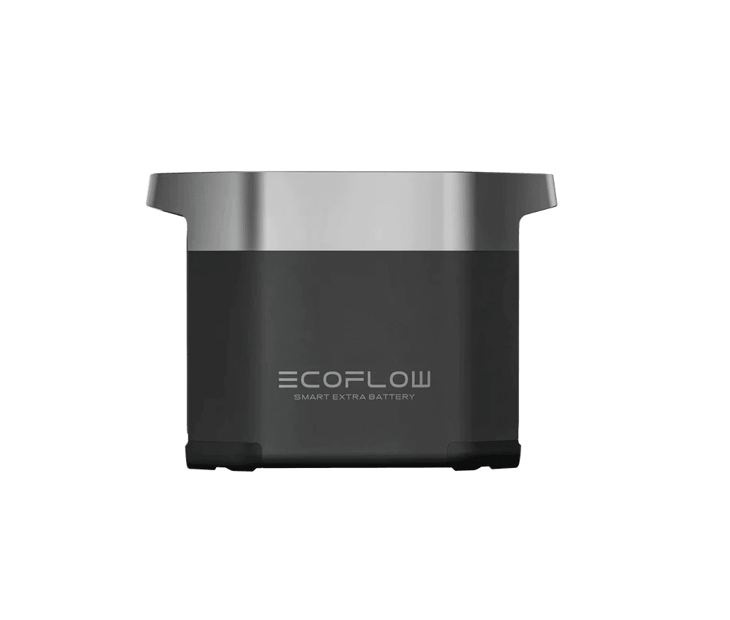 EcoFlow DELTA 2 Extra Battery 1024Wh portable power bank for outdoor and home use, showing the compact battery design.