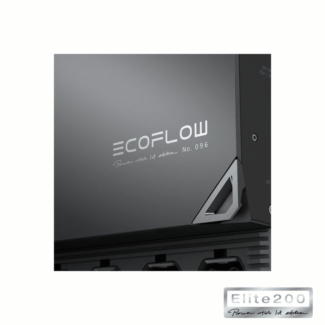 EcoFlow Power Auto Kit 5kVA 48V solar system console showing control panel and connections for high-efficiency backup power.
