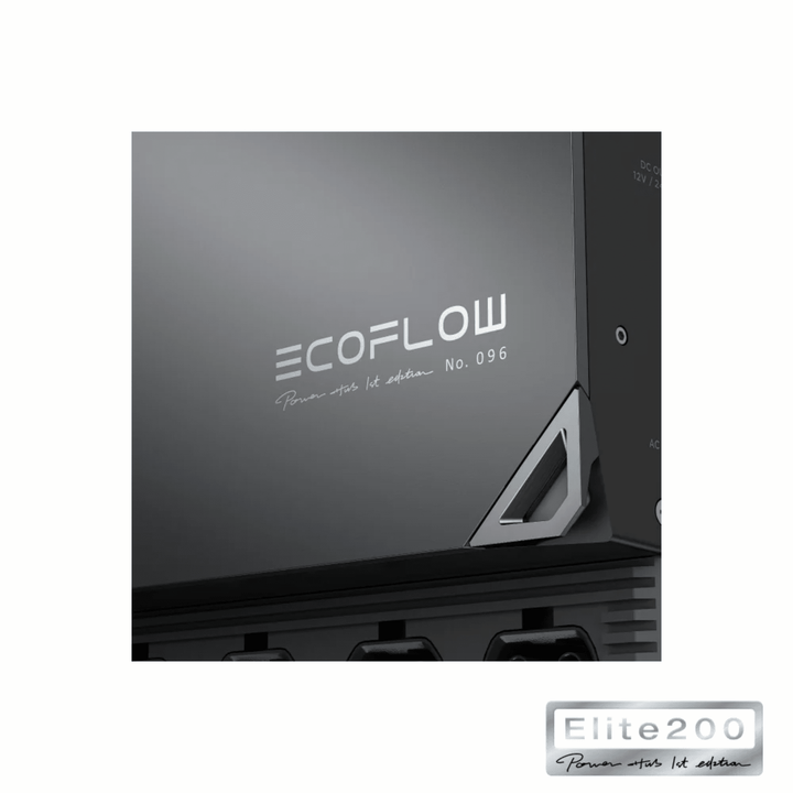 EcoFlow Power Auto Kit 5kVA 48V solar system console showing control panel and connections for high-efficiency backup power.