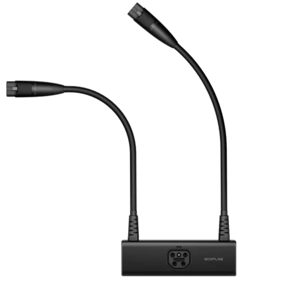 EcoFlow Double Voltage Hub for Smart Home Panel 2, input/output device with multiple connection ports, designed for smart home integration.