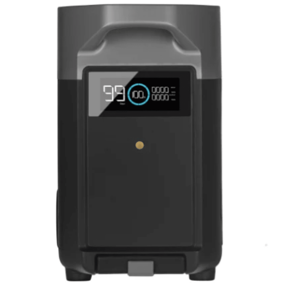 EcoFlow DELTA Pro Extra Battery 3600Wh for use with EcoFlow Delta Pro portable power station, shown in a neutral background.