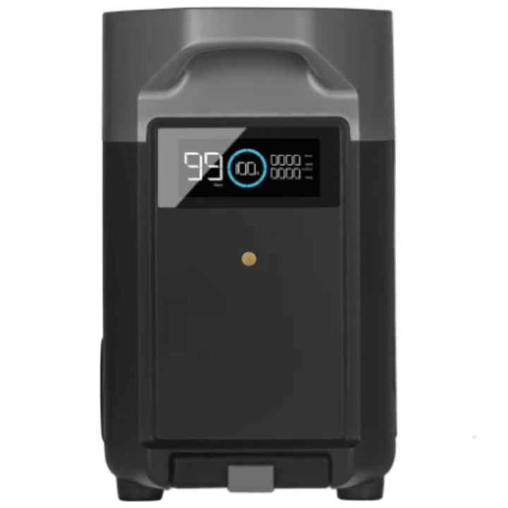 EcoFlow DELTA Pro Extra Battery 3600Wh for use with EcoFlow Delta Pro portable power station, shown in a neutral background.