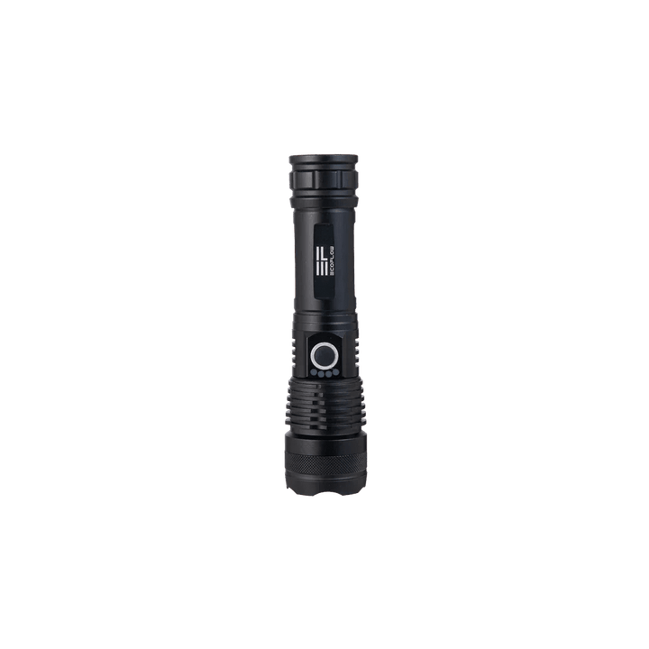EcoFlow high-brightness portable LED flashlight for outdoor use, compact and durable for camping, hiking, and outdoor activities.