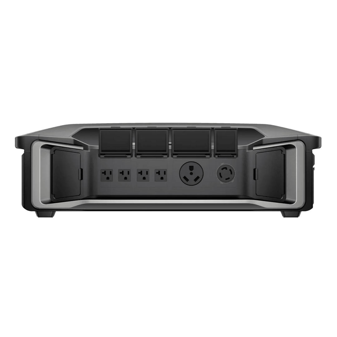 EcoFlow DELTA Pro Ultra inverter with three 18kWh batteries, home backup power system, and portable energy storage.