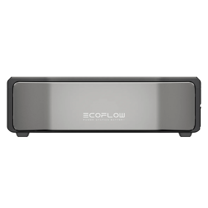 EcoFlow DELTA Pro Ultra inverter unit with two extra powerful batteries, showcasing the compact design and control panel.
