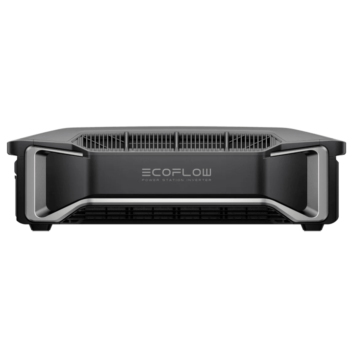 EcoFlow DELTA Pro Ultra inverter unit providing high power backup, showcasing its compact design and multiple outlets for versatile energy.