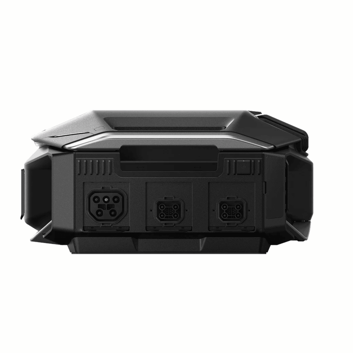 EcoFlow DELTA Pro Ultra X inverter with attached battery, portable power device for reliable energy storage and output.