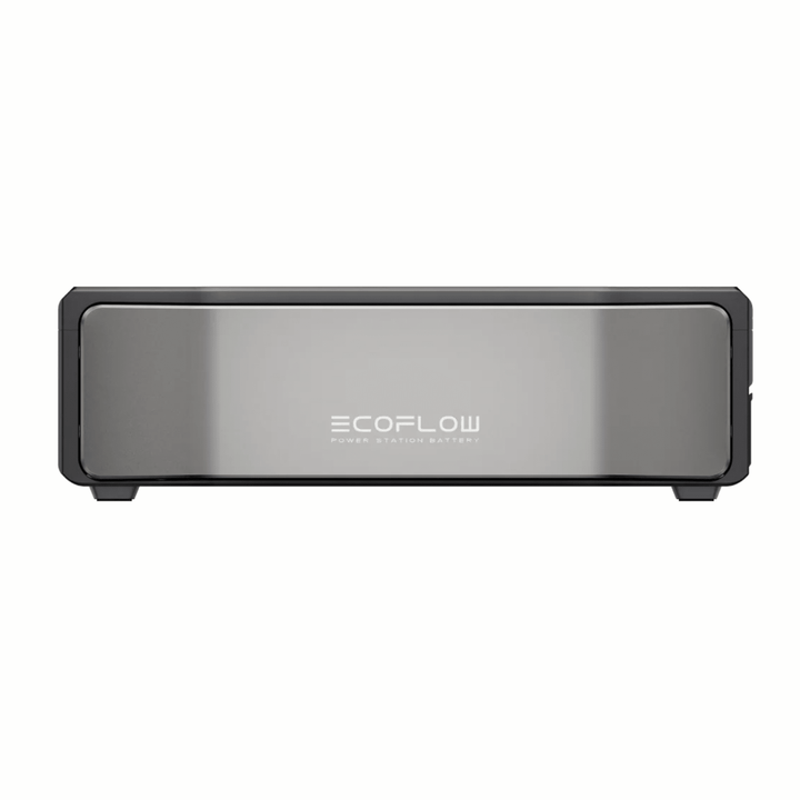 EcoFlow DELTA Pro Ultra X inverter with a matching DELTA Pro Ultra X battery, showcasing the portable power system and connection ports.