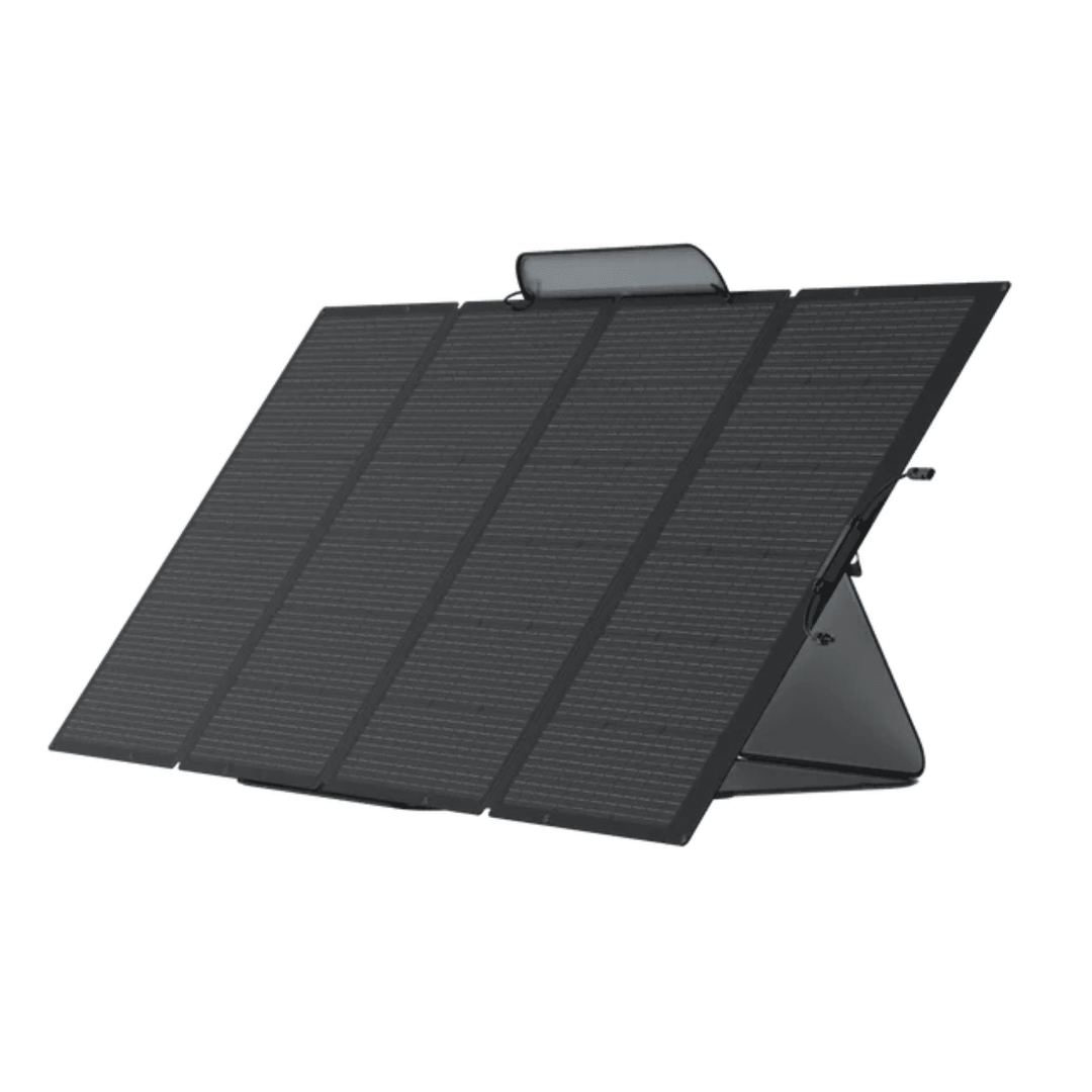 EcoFlow Delta Pro Ultra portable power station with two units, 10 batteries, Smart Panel 2, and 16x400W solar panels.