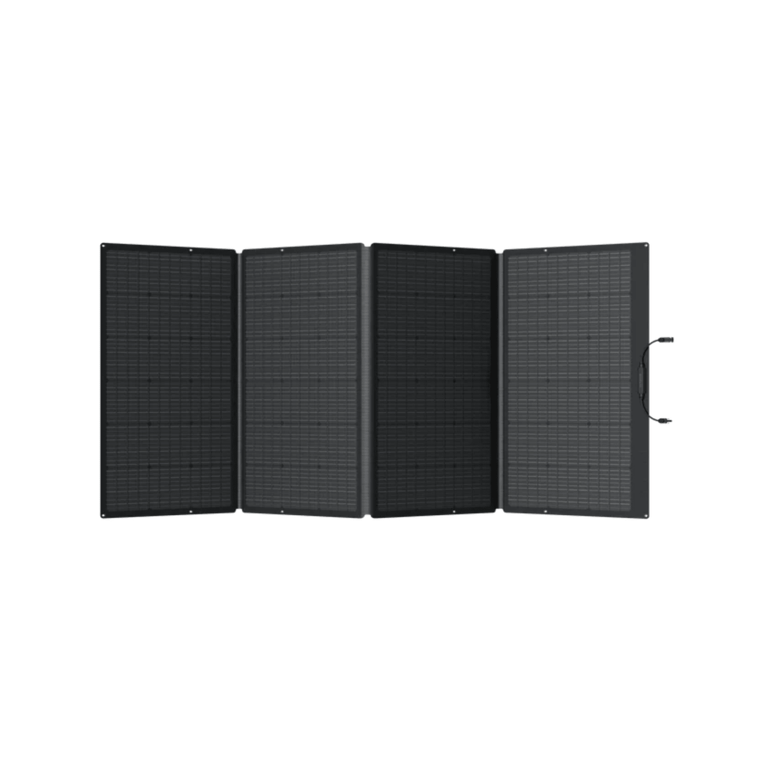 EcoFlow Delta Pro Ultra portable power stations with 10 batteries, Smart Panel 2, and 16x400W solar panels for off-grid energy.