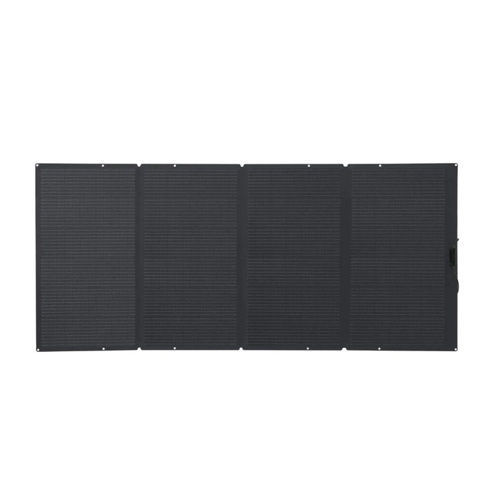 EcoFlow DELTA 2 Max portable power station with 2048Wh capacity and 400W solar panel for renewable energy charging.