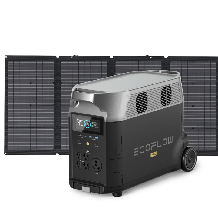 EcoFlow DELTA Pro 3600W Portable Power Station With One 220W Solar Panel