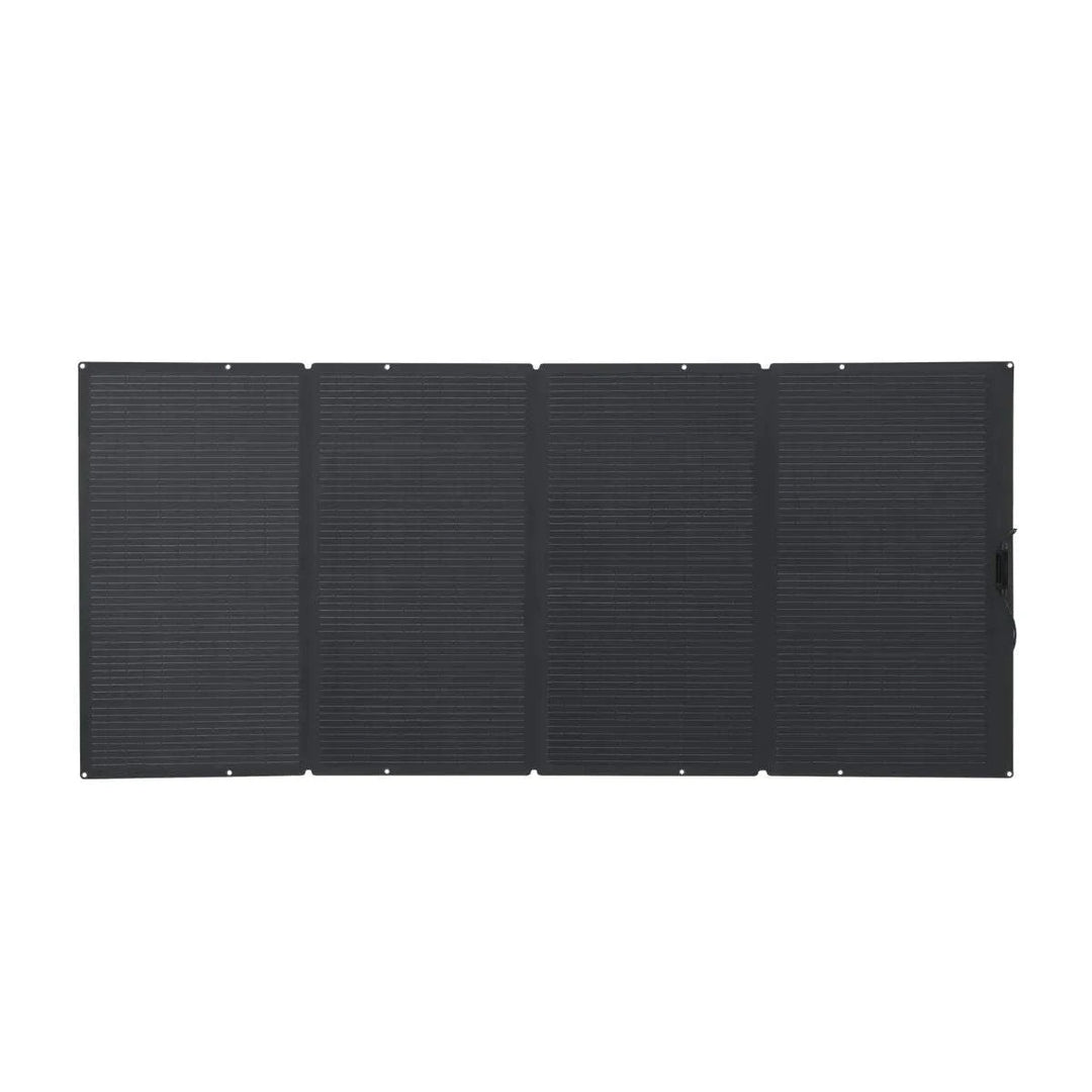 EcoFlow DELTA Pro portable power station with 3600Wh capacity and 400W solar panel for renewable energy supply.