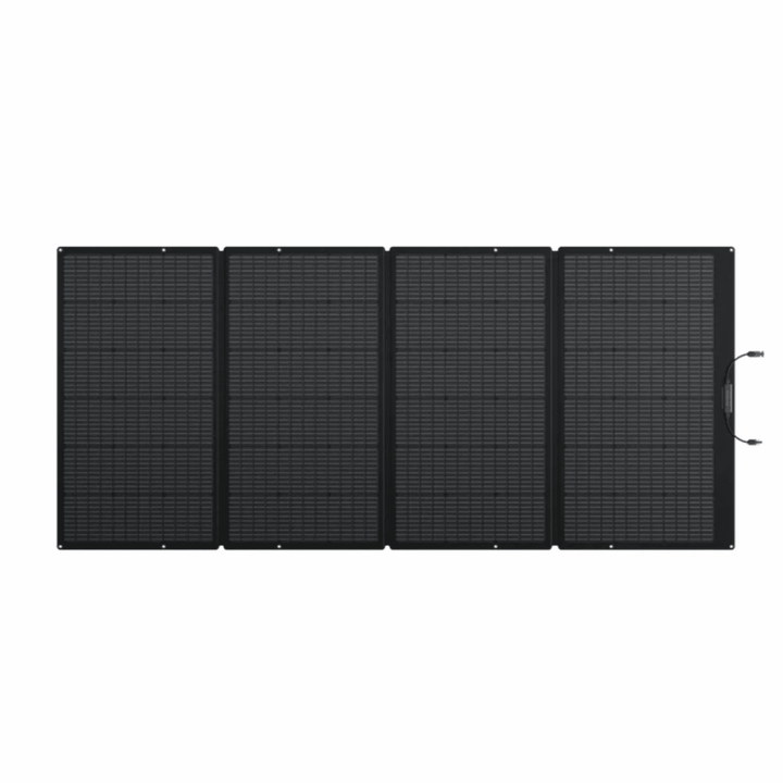 EcoFlow Delta Pro Ultra portable power stations with 15 batteries, Smart Panel 2, and 24 400W solar panels in a setup image.