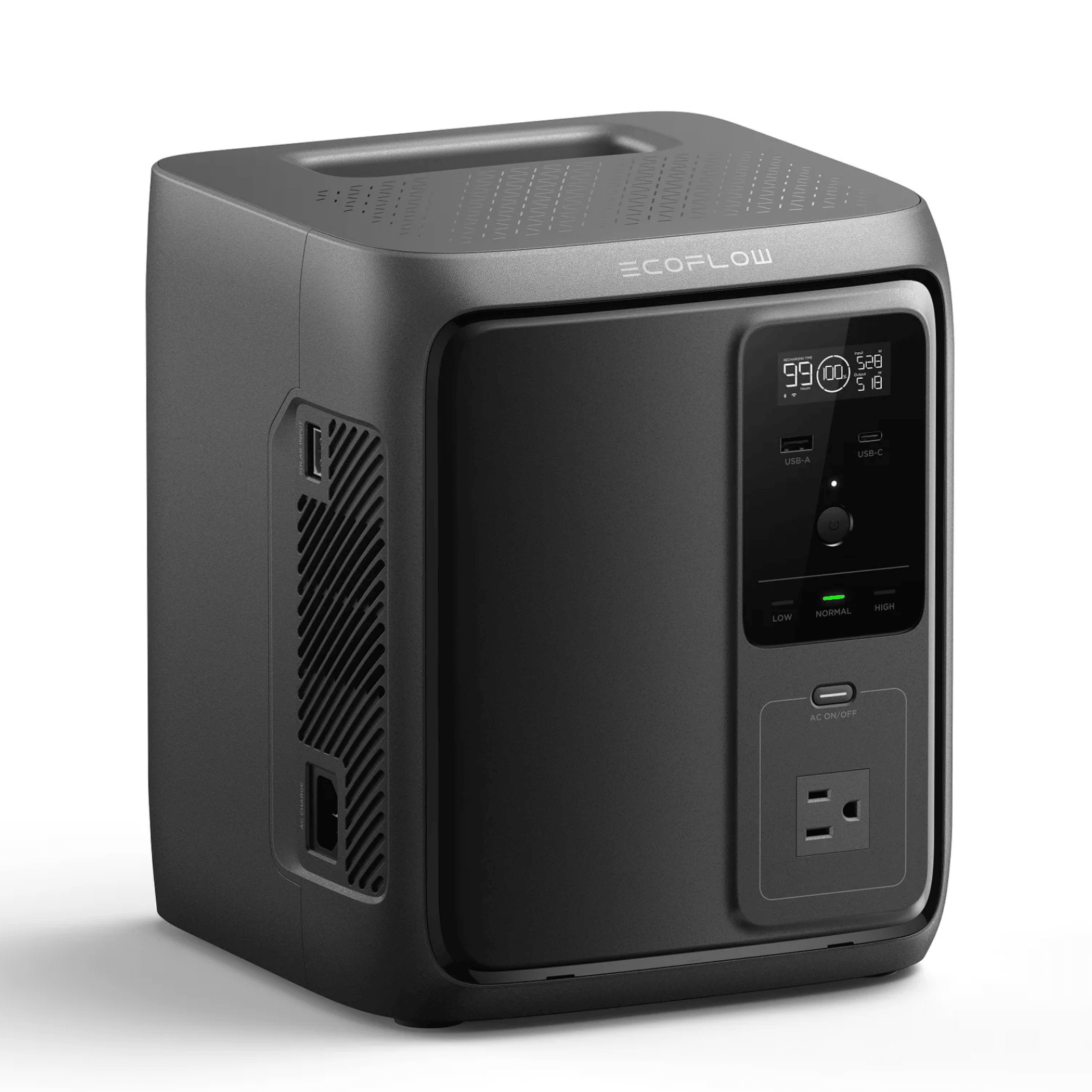 EcoFlow DELTA 3 1000 Air portable power station with 500W AC output, surge 800W, and 960Wh battery capacity.