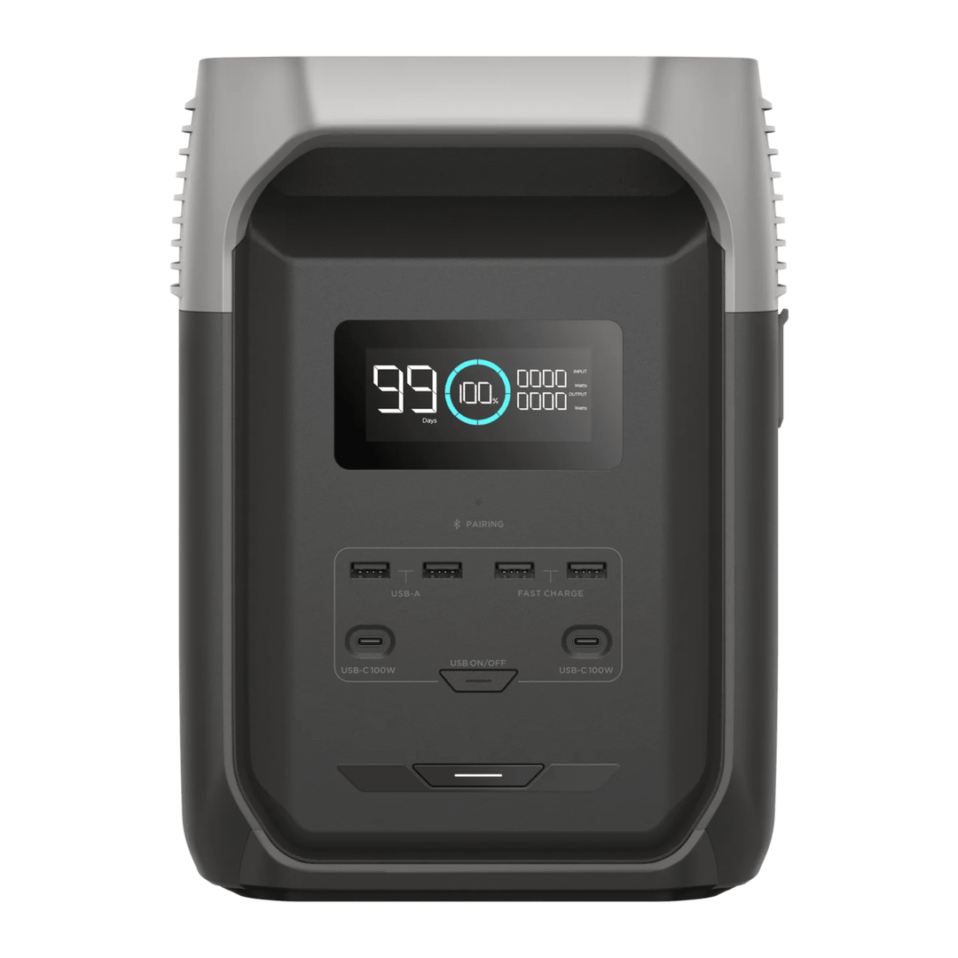 EcoFlow DELTA 3 1500W Portable Power Station Gray 1.5 to 5.5kWh Capacity - POWER FIT SHOP — Powering Preparedness, Health &amp; Home