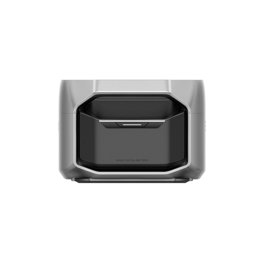 EcoFlow DELTA 3 Smart Extra Battery Reliable Expandable Energy Storage close-up view.