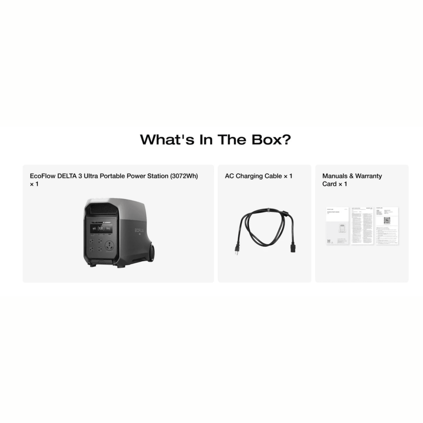EcoFlow DELTA 3 Ultra portable power station with multiple outlets and durable design for backup energy and portable power needs.
