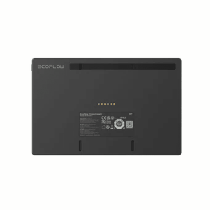 EcoFlow DELTA Pro 3 portable power station with Home Energy Manager, showing the device with multiple ports and display screen.
