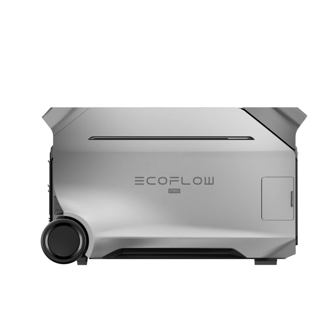 EcoFlow DELTA Pro 3 Power Station side view with wheels for easy portability