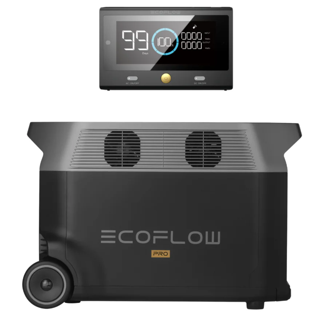 EcoFlow DELTA Pro 3600Wh Solar Portable Power Station + Remote Control