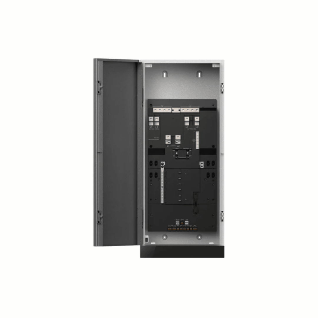 EcoFlow Smart Gateway 200A portable power station with backup power hub and load transfer switch for reliable energy management.
