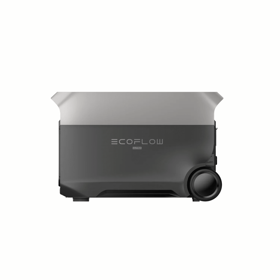 EcoFlow DELTA 3 Ultra Plus portable power station with 400W solar panel and 3072Wh capacity, outdoor energy kit.