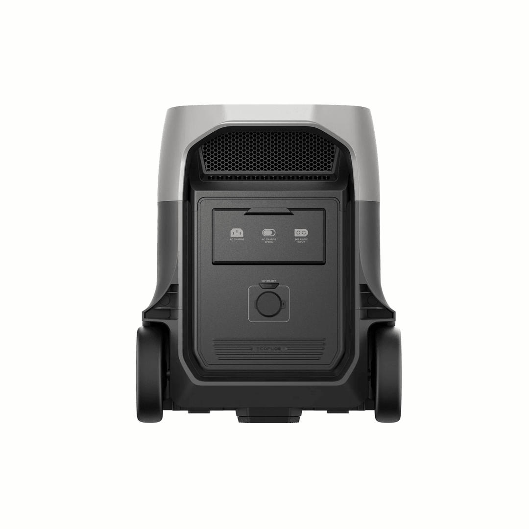 EcoFlow DELTA 3 Ultra Plus portable power station with 400W solar panel kit, 3072Wh capacity for outdoor charging and backup power