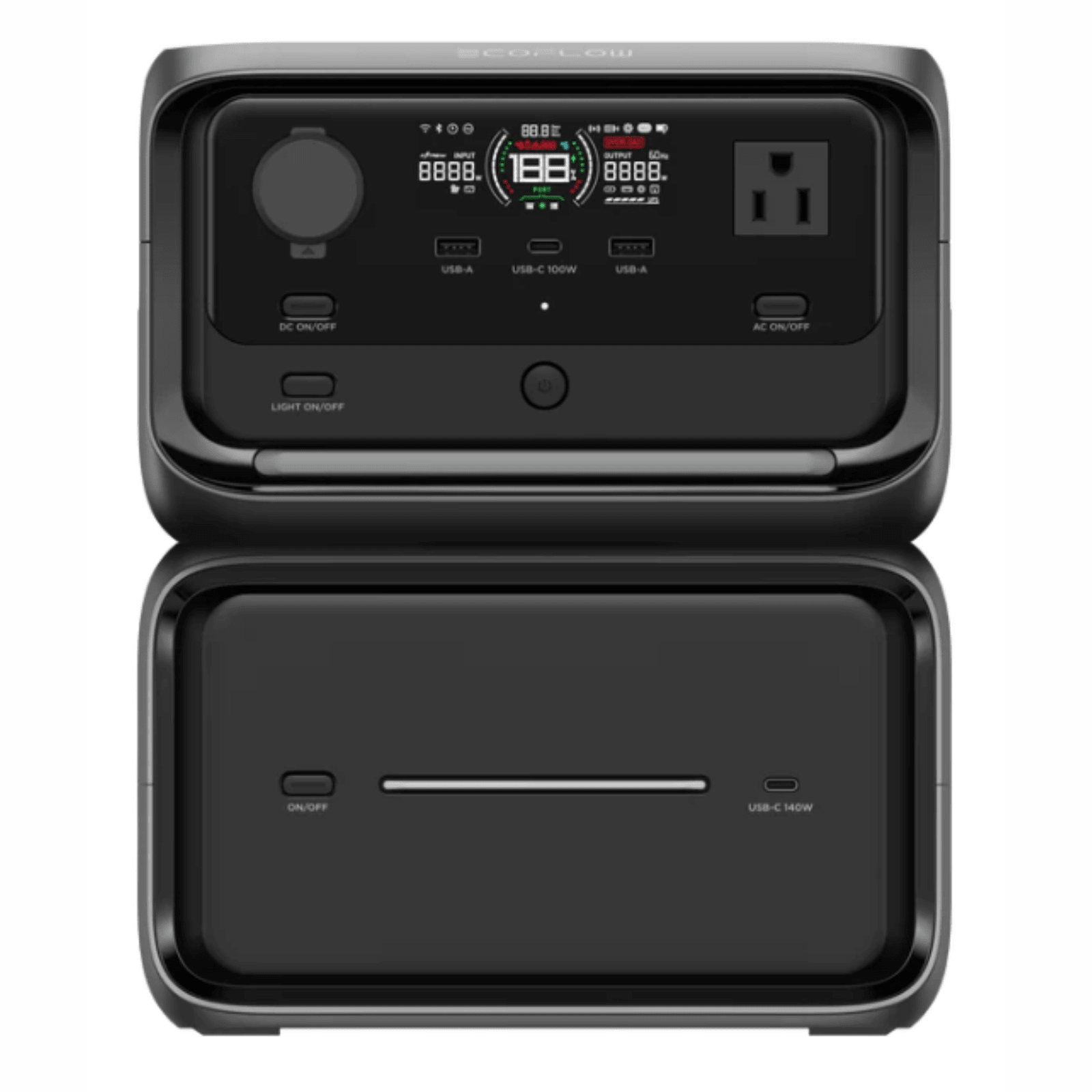 EcoFlow RIVER 3 Max Plus portable power station with 220W solar panel, outdoor energy kit, compact and versatile power solution