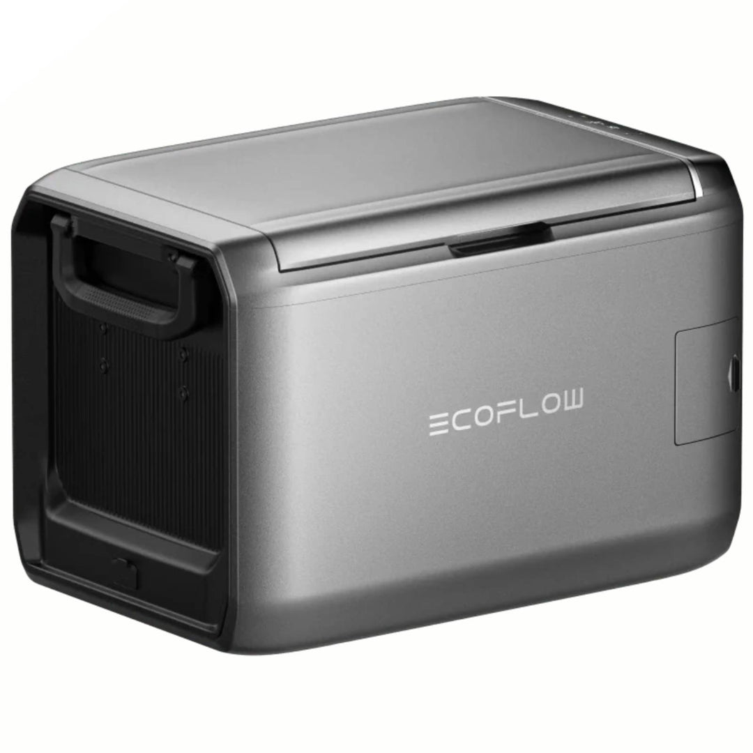 EcoFlow Glacier Classic portable fridge and freezer with 55L capacity, compact design, without battery, suitable for travel and outdoor use.