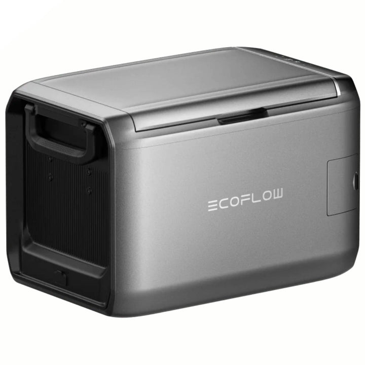 EcoFlow Glacier Classic portable fridge and freezer with 55L capacity, compact design, without battery, suitable for travel and outdoor use.