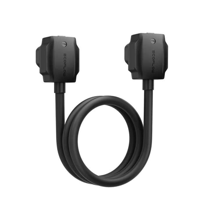 EcoFlow power input/output cable adapter for portable power station, showing the connector ends and cable design.