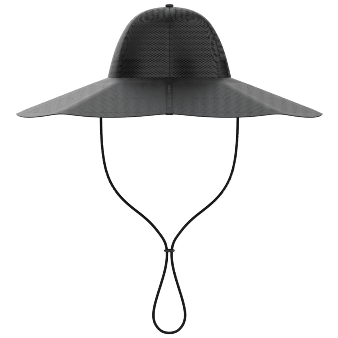 EcoFlow Power Hat in medium-large size with sun protection and USB charging port, designed for outdoor use and sun protection.