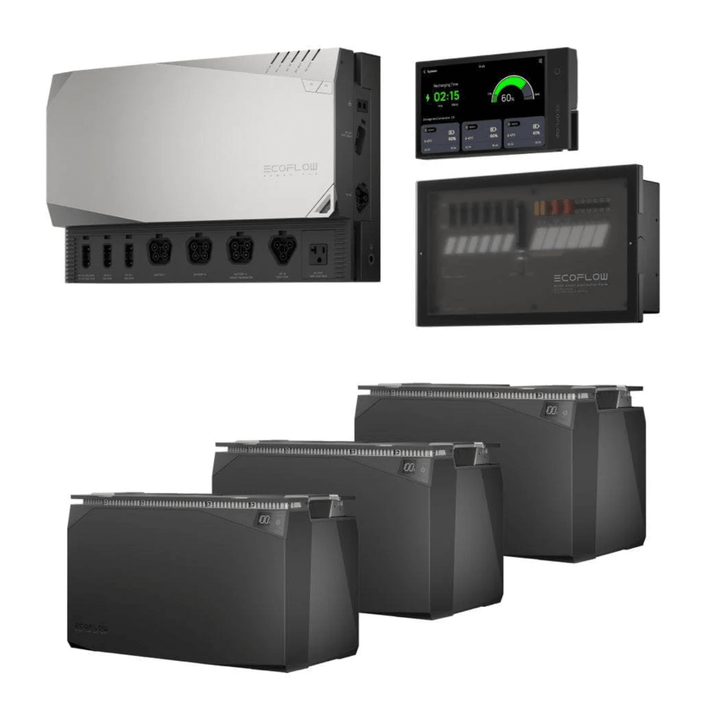 EcoFlow 15kWh Power Independence Kit for off-grid living, providing reliable energy with portable power solution.