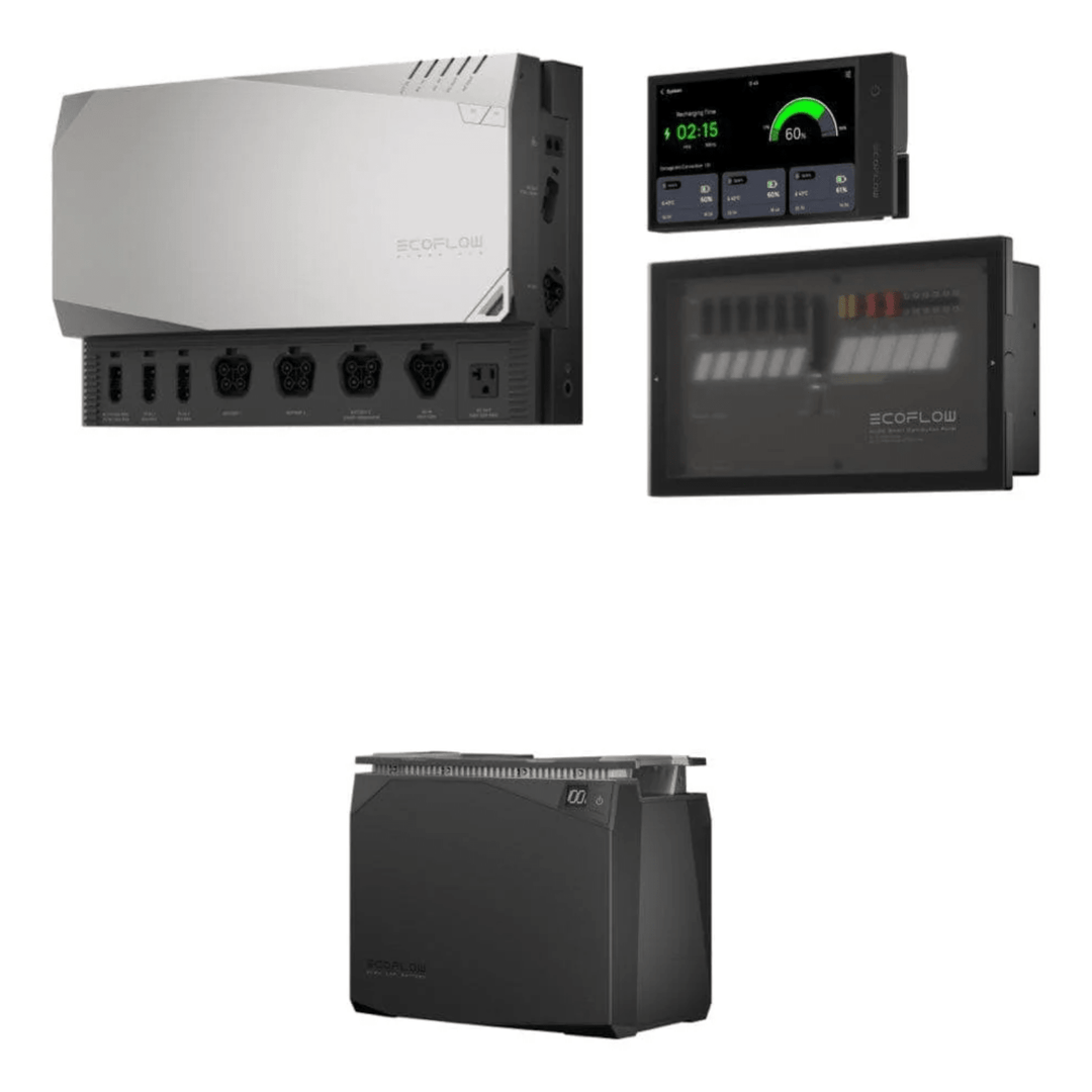 EcoFlow 2kWh Power Independence Kit with high-capacity solar charging, showing the portable power system and solar panels.