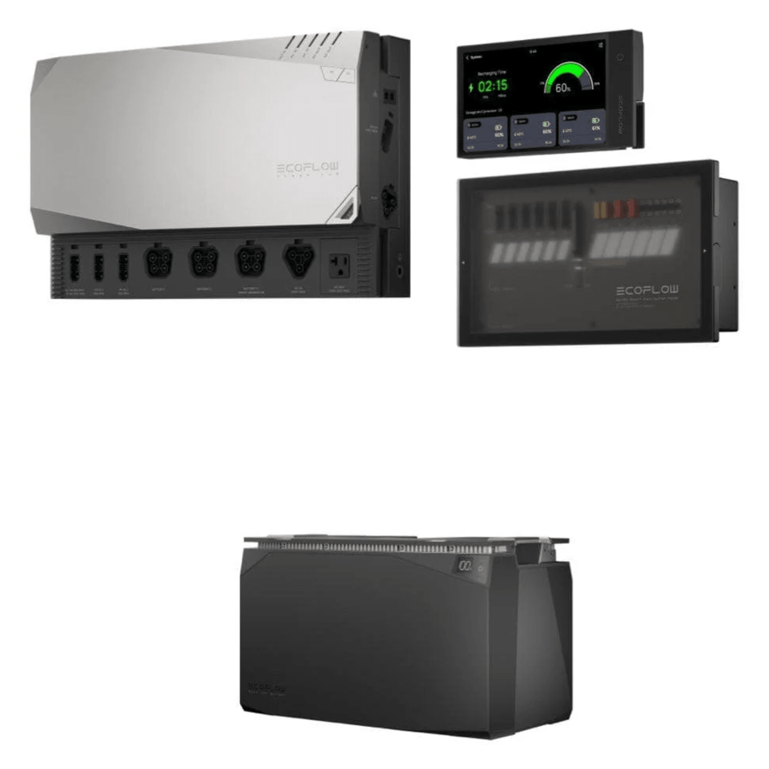 EcoFlow Power Independence Kit featuring a 5kWh battery pack and accessories for reliable off-grid energy solutions.